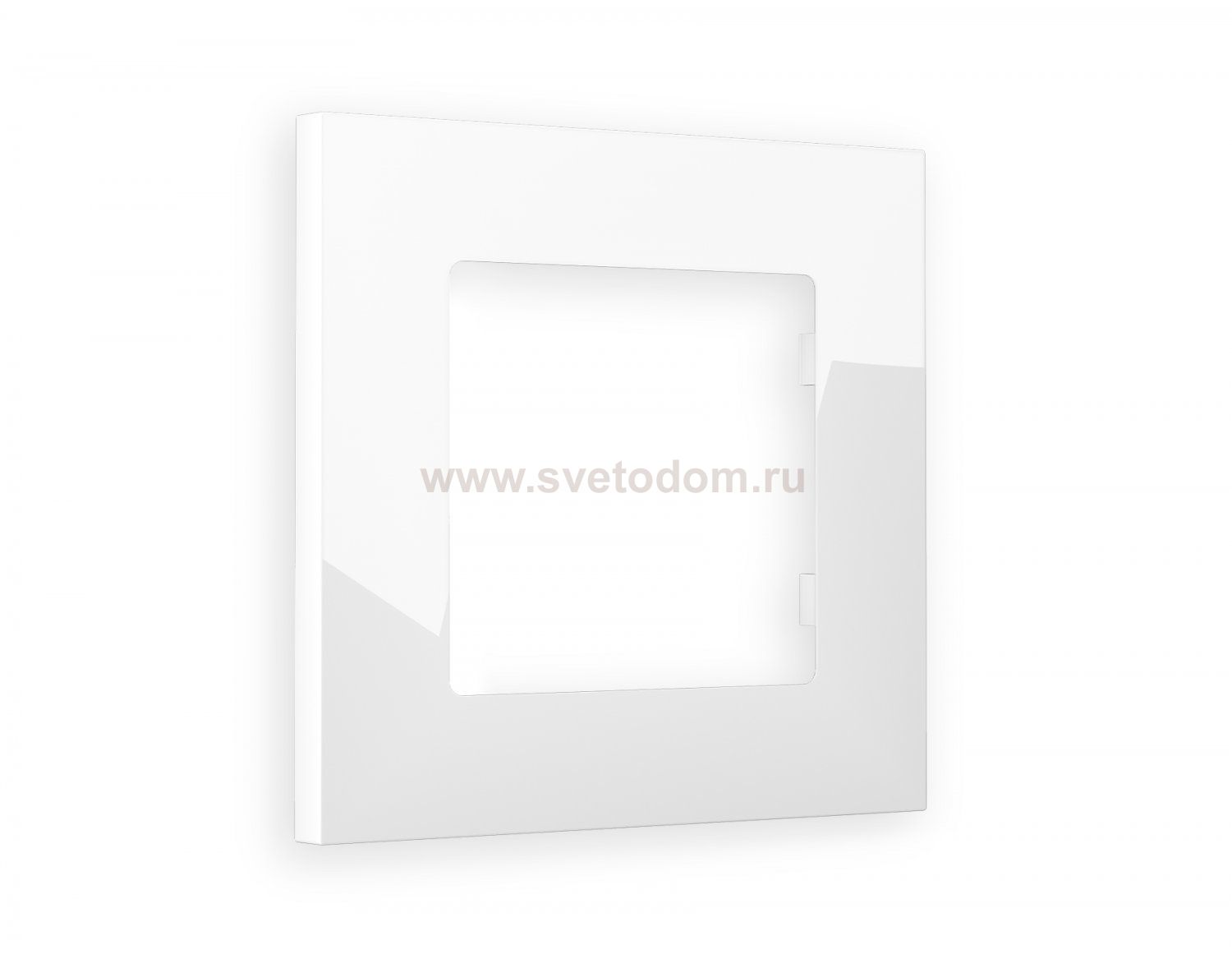 Рамка ALFA Qubi (Белый глянец) 1-ая AF250101 Ambrella Volt