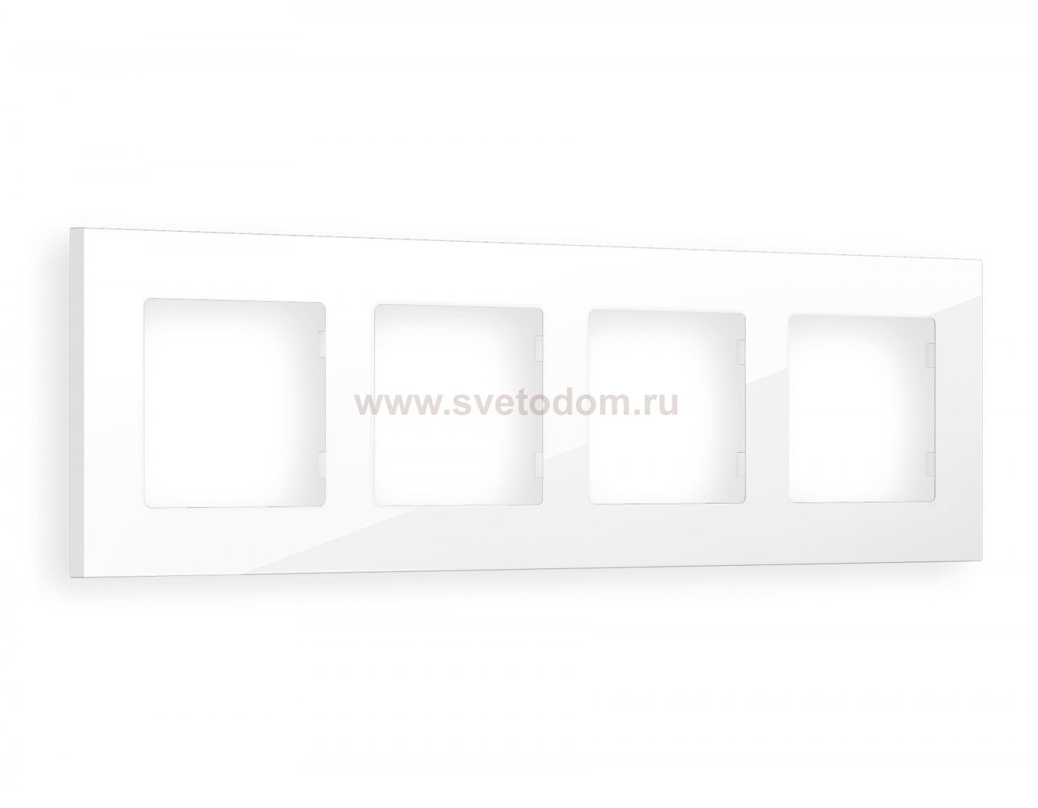 Рамка ALFA Qubi (Белый глянец) 4-ая AF250104 Ambrella Volt