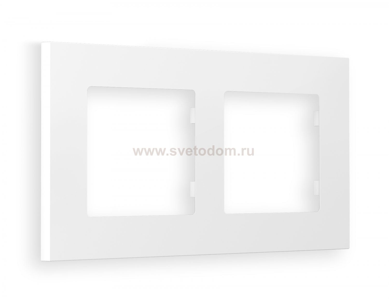 Рамка ALFA Qubi (Белый матовый) 2-ая AF250122 Ambrella Volt