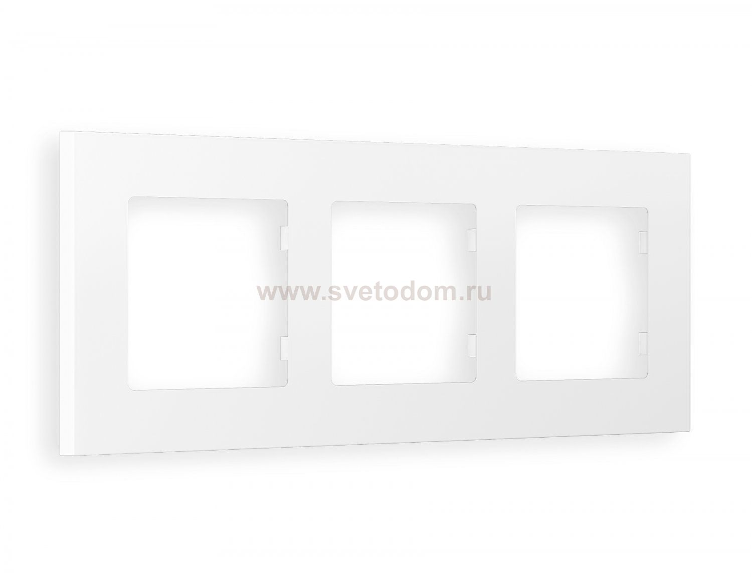 Рамка ALFA Qubi (Белый матовый) 3-ая AF250123 Ambrella Volt