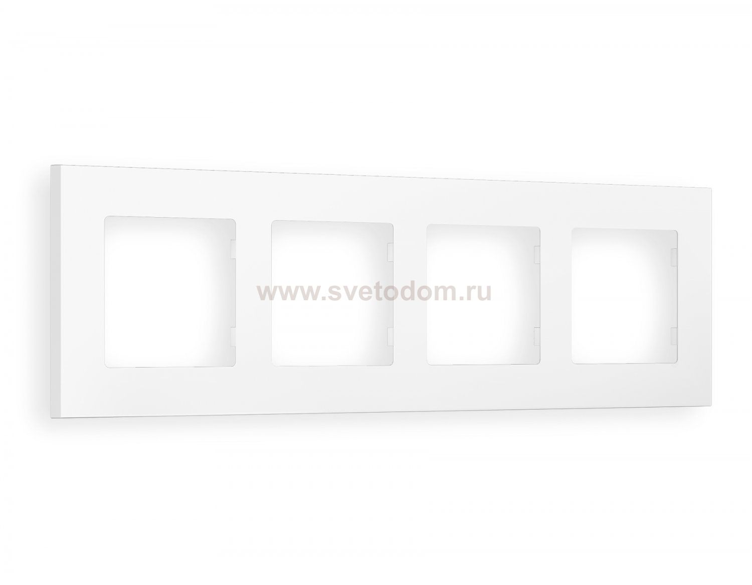 Рамка ALFA Qubi (Белый матовый) 4-ая AF250124 Ambrella Volt