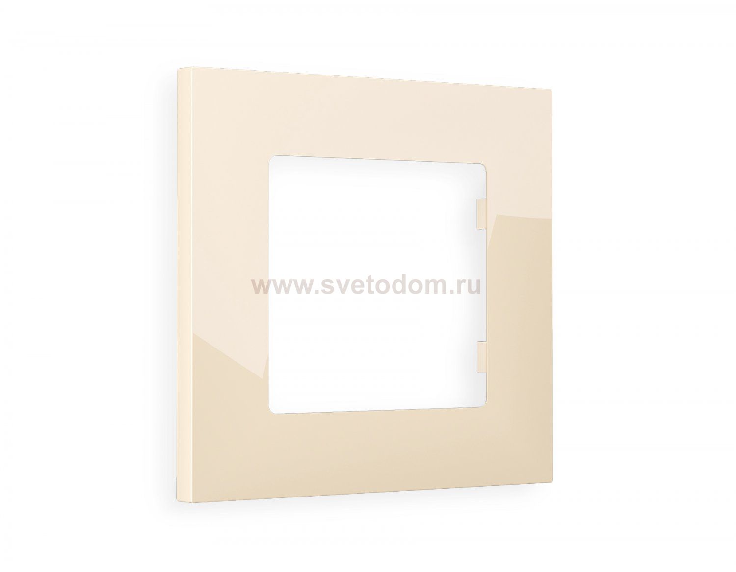 Рамка ALFA Qubi (Бежевый глянец) 1-ая AF250301 Ambrella Volt