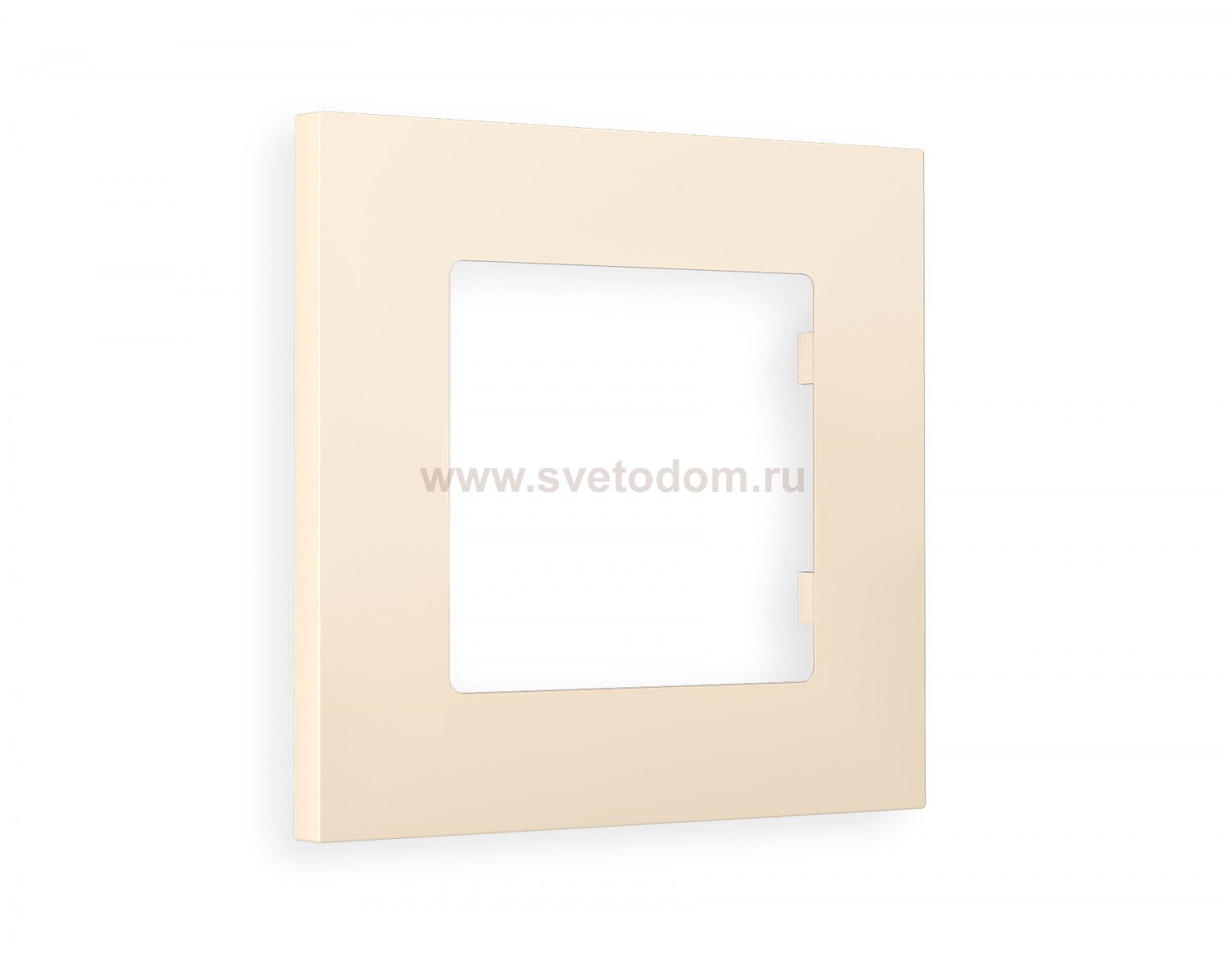 Рамка ALFA Qubi (Бежевый матовый) 1-ая AF250331 Ambrella Volt