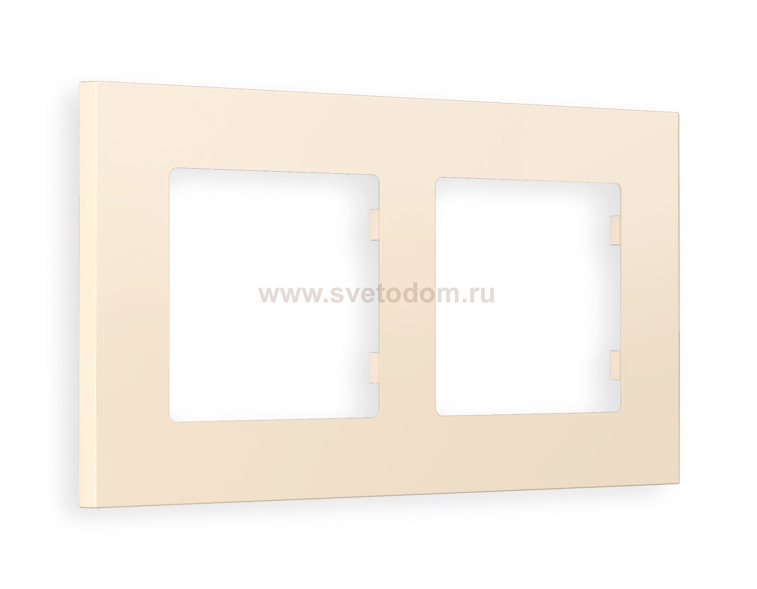 Рамка ALFA Qubi (Бежевый матовый) 2-ая AF250332 Ambrella Volt