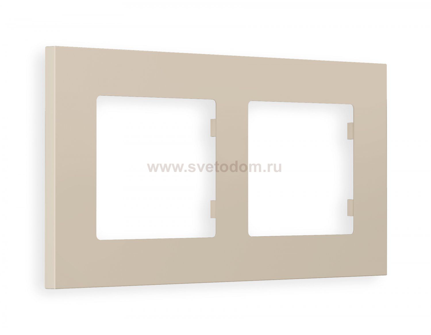 Рамка ALFA Qubi (Серо-бежевый матовый) 2-ая AF250362 Ambrella Volt