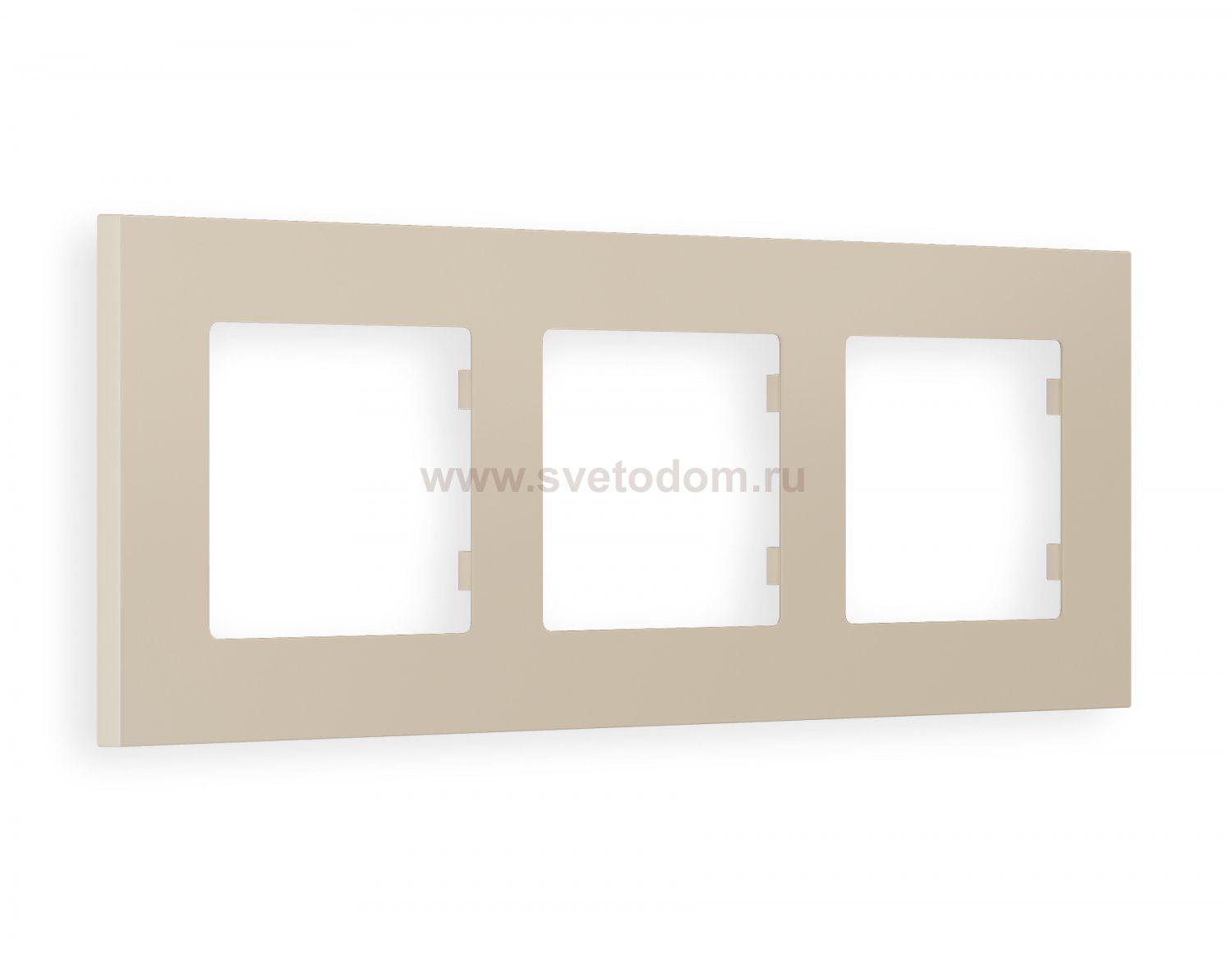 Рамка ALFA Qubi (Серо-бежевый матовый) 3-ая AF250363 Ambrella Volt