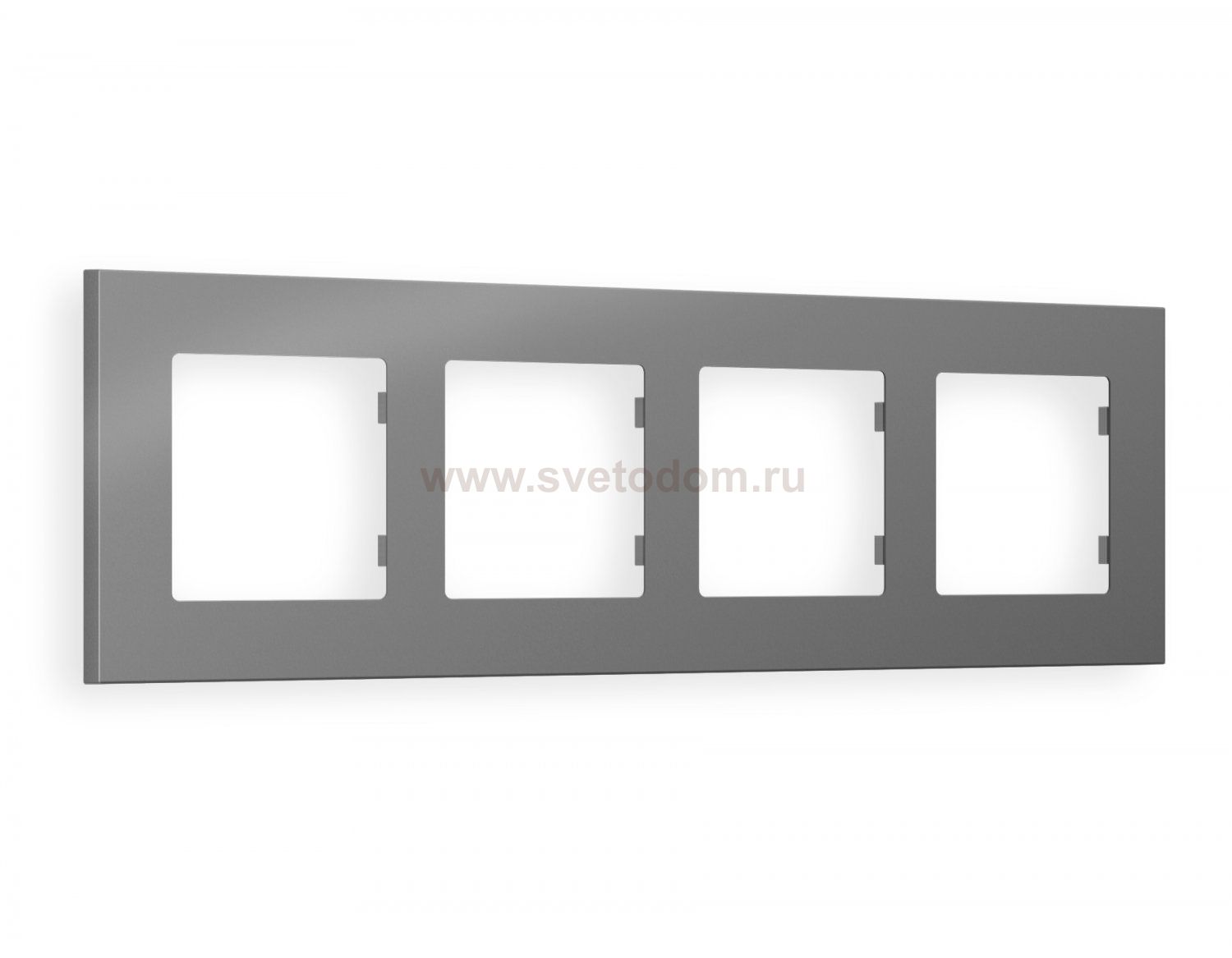 Рамка ALFA Qubi (Сталь матовый) 4-ая AF250504 Ambrella Volt