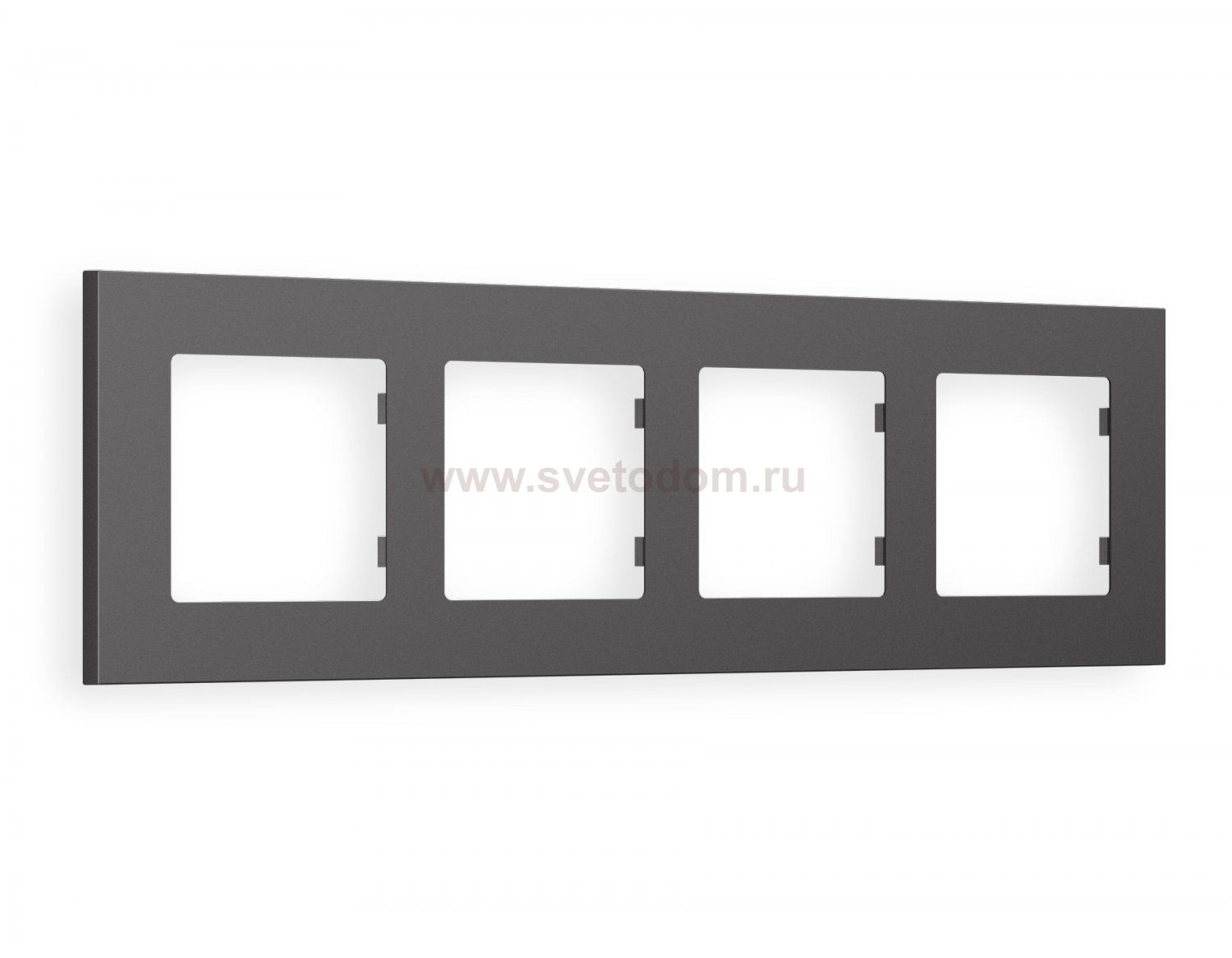 Рамка ALFA Qubi (Антрацит серый) 4-ая AF250654 Ambrella Volt