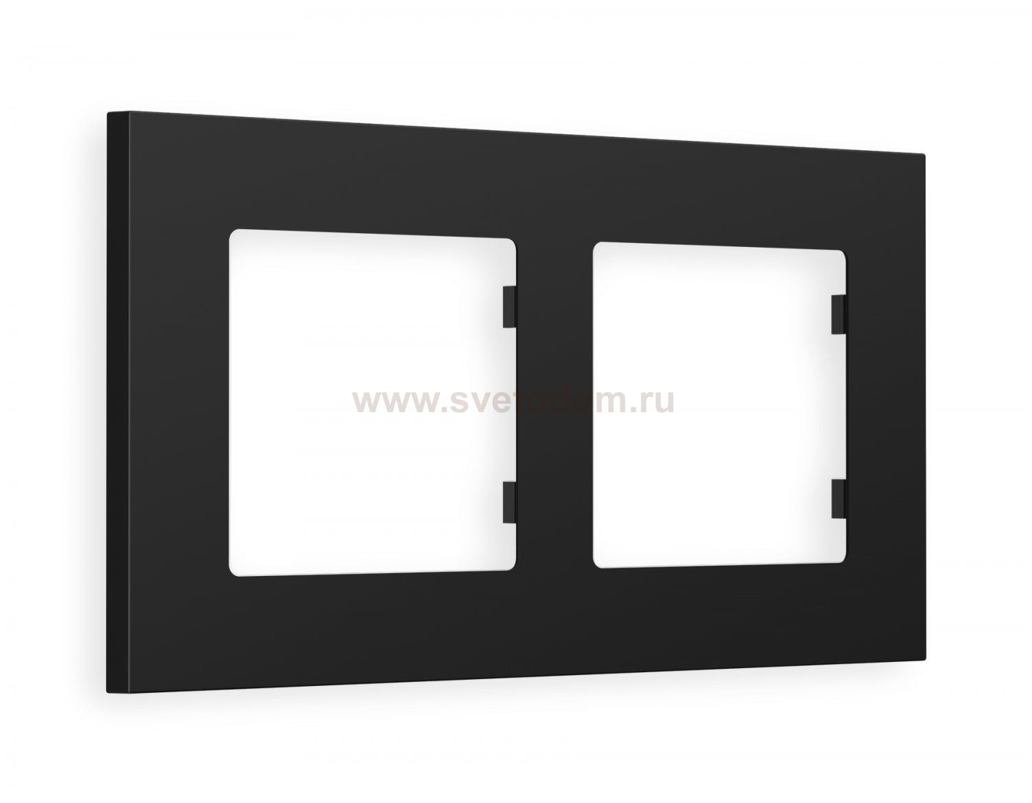 Рамка ALFA Qubi (Черный матовый) 2-ая AF250702 Ambrella Volt