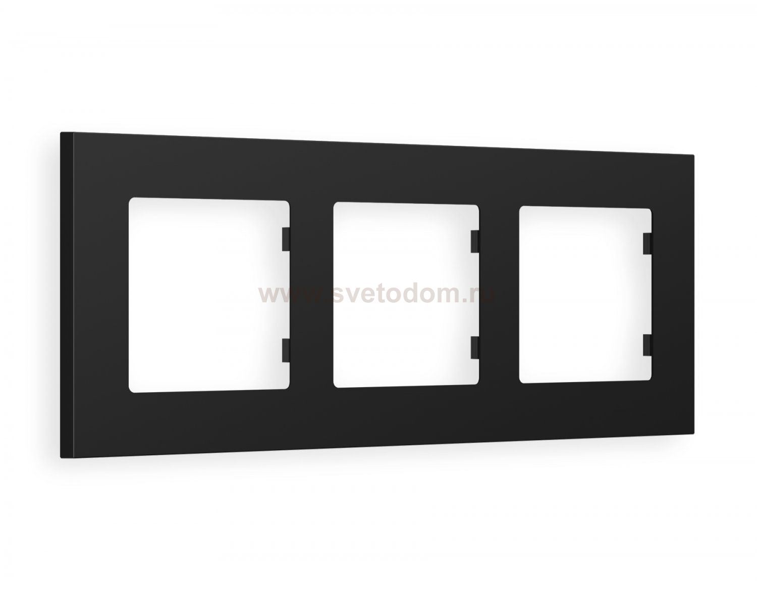 Рамка ALFA Qubi (Черный матовый) 3-ая AF250703 Ambrella Volt