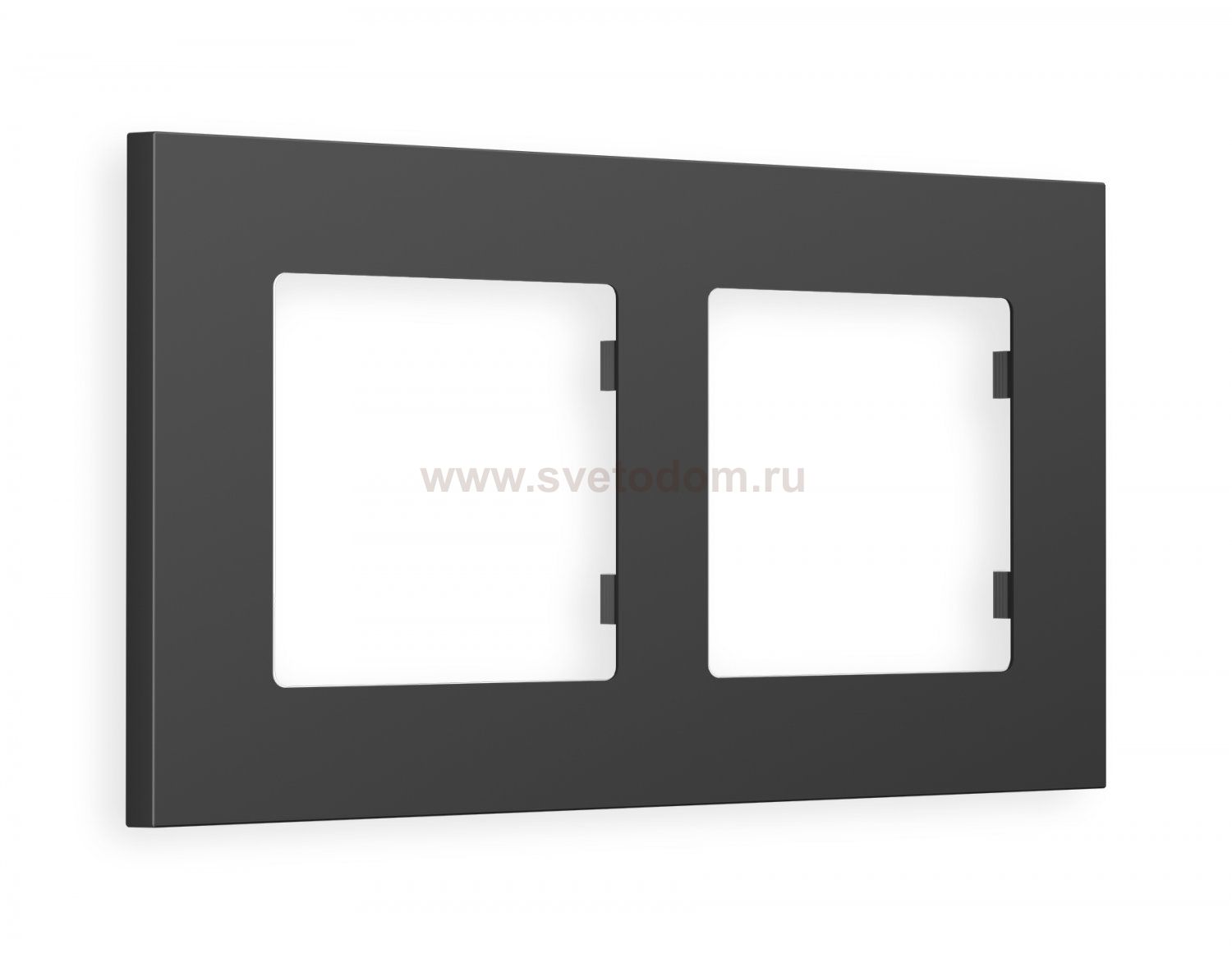 Рамка ALFA Qubi (Графит Мягкое касание) 2-ая AF250802 Ambrella Volt