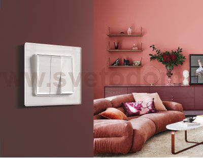 Рамка ALFA Platos (Белый Стекло органическое) 4-ая AF330104 Ambrella Volt