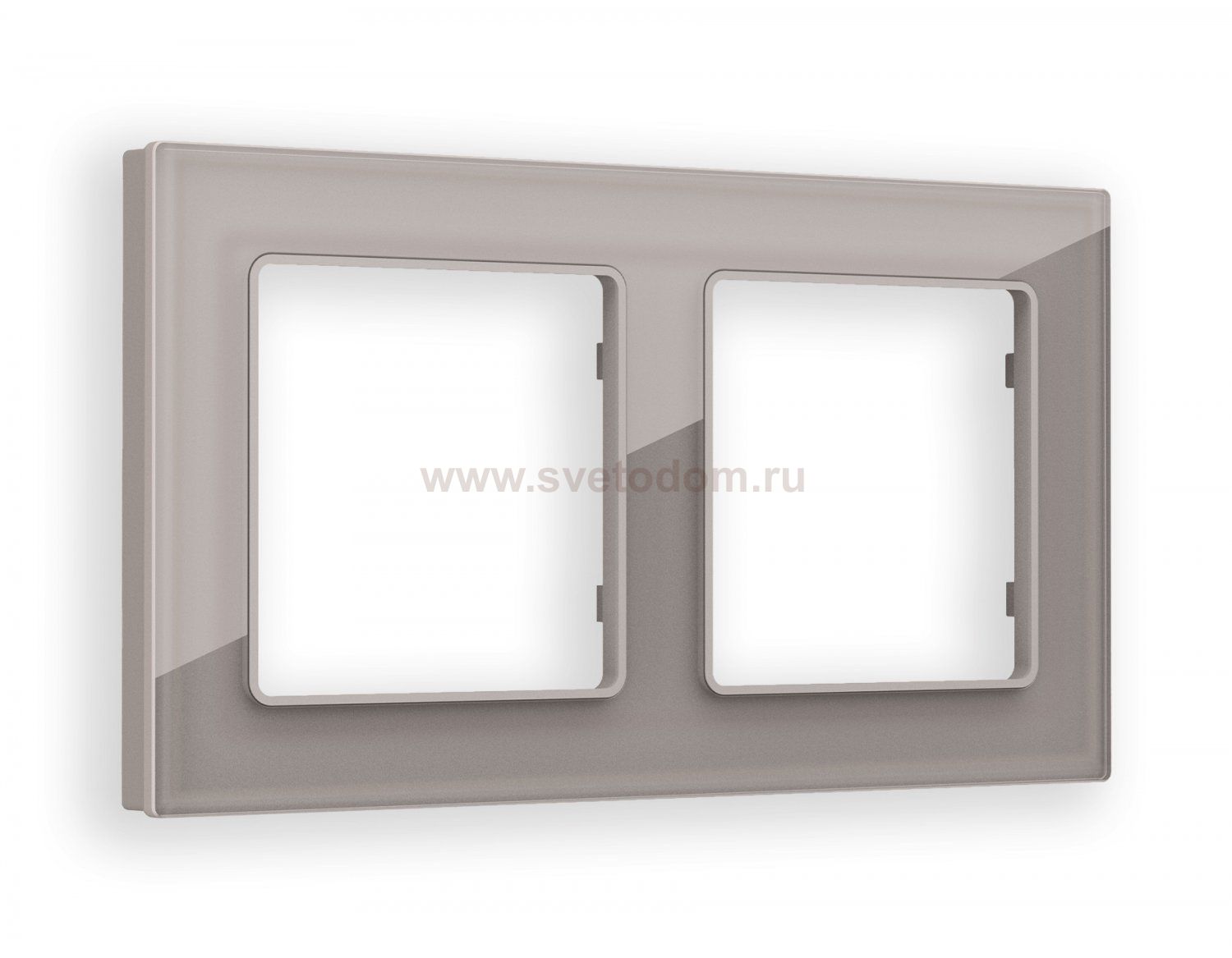 Рамка ALFA Platos (Сталь Стекло органическое) 2-ая AF330502 Ambrella Volt