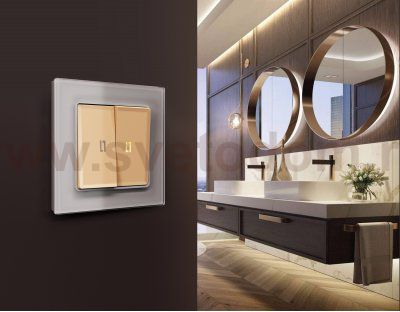 Рамка ALFA Platos (Сталь Стекло органическое) 3-ая AF330503 Ambrella Volt