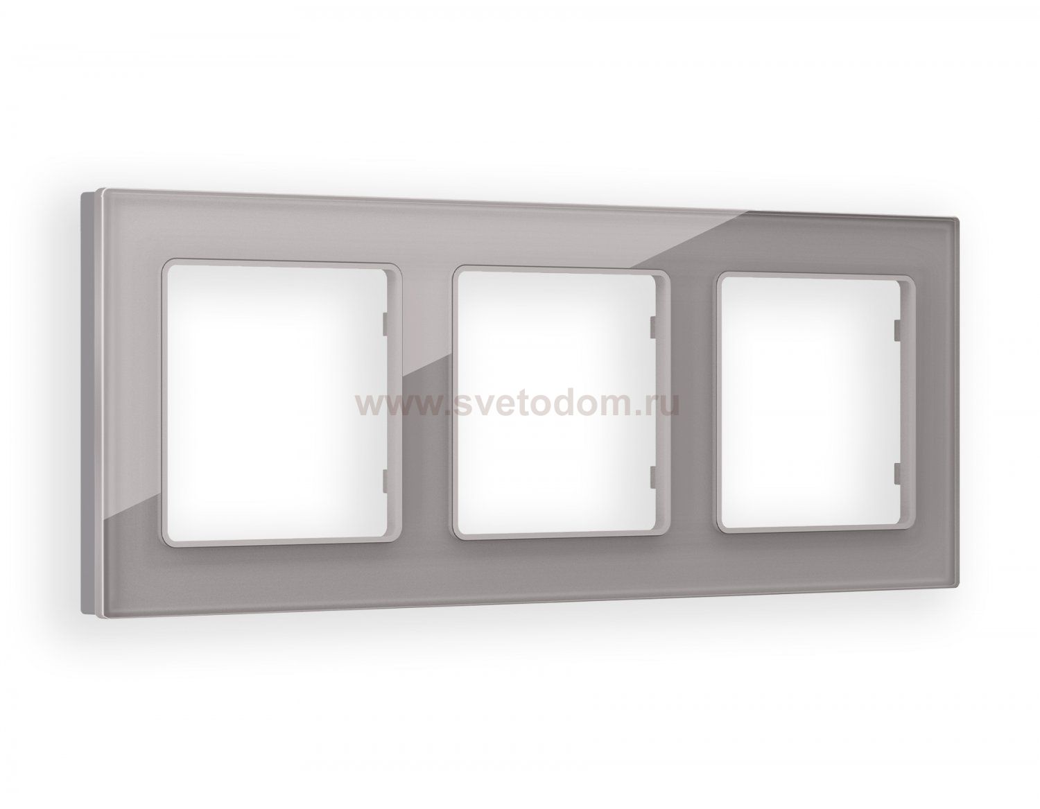 Рамка ALFA Platos (Сталь Стекло органическое) 3-ая AF330503 Ambrella Volt