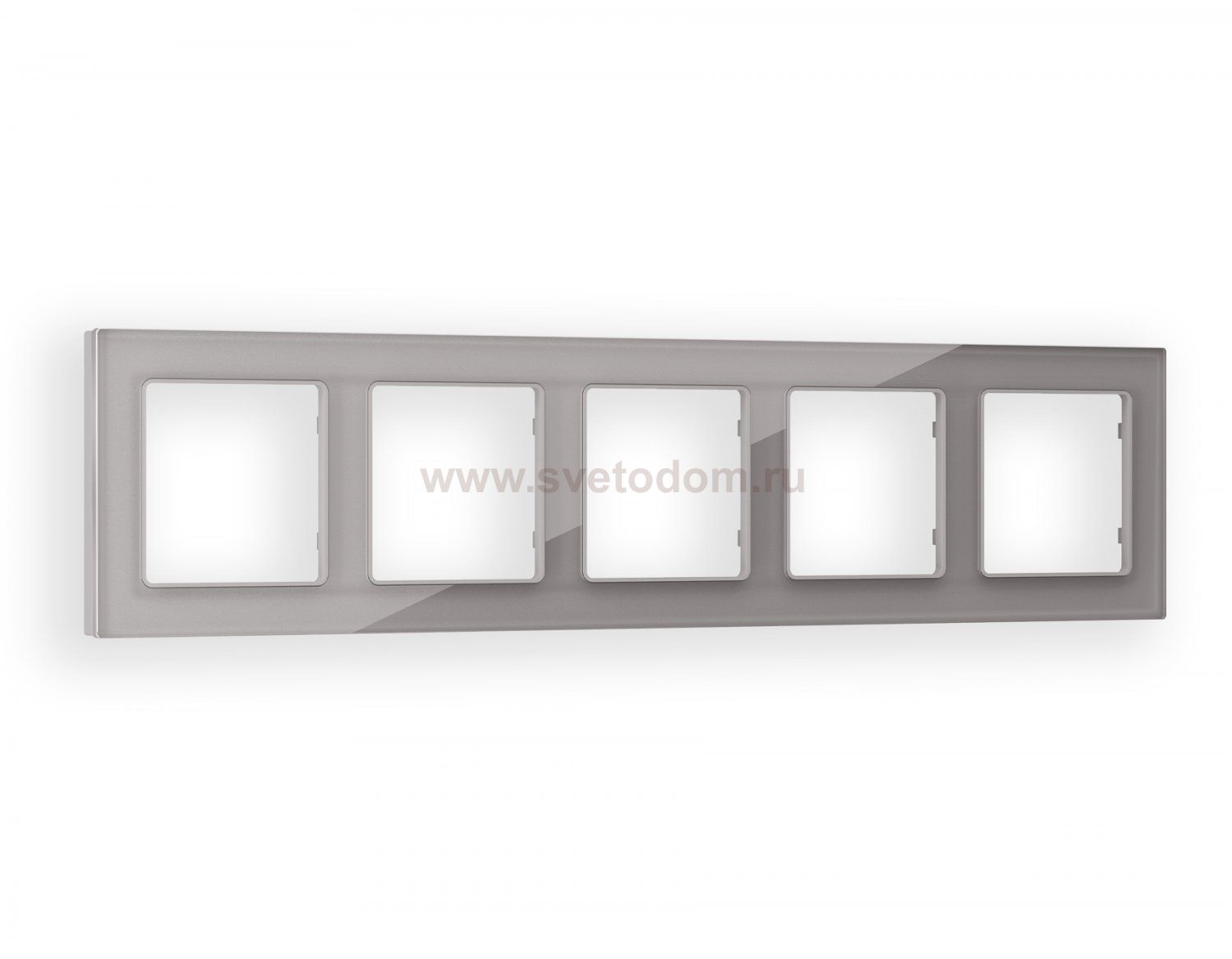 Рамка ALFA Platos (Сталь Стекло органическое) 5-ая AF330505 Ambrella Volt