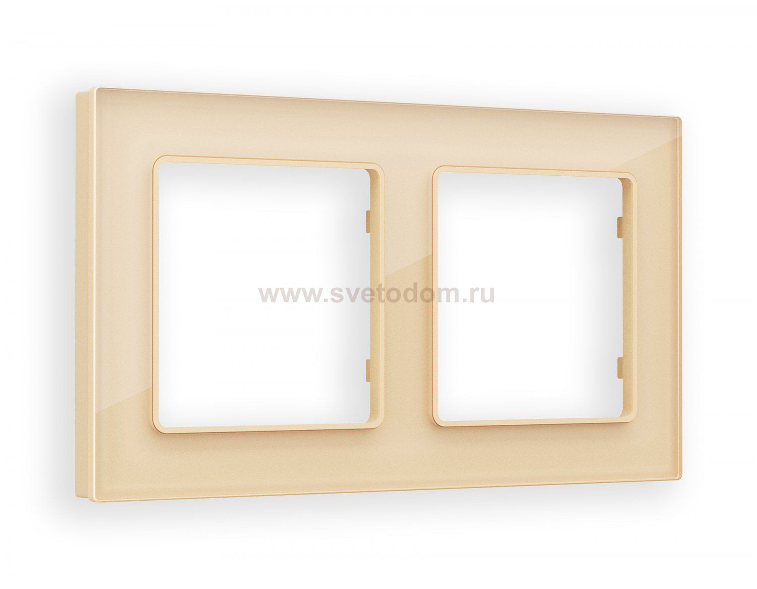 Рамка ALFA Platos (Шампань Стекло органическое) 2-ая AF330602 Ambrella Volt