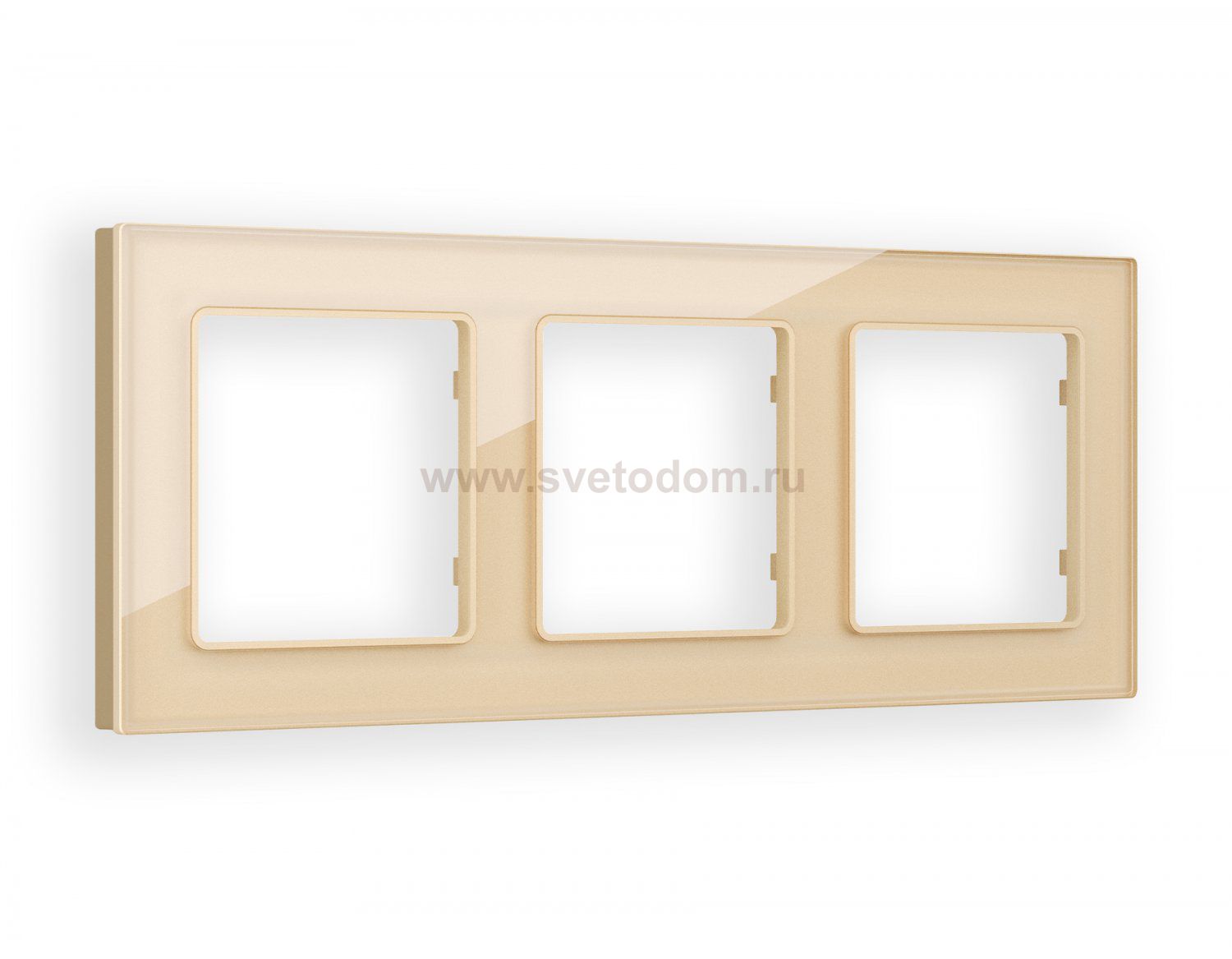Рамка ALFA Platos (Шампань Стекло органическое) 3-ая AF330603 Ambrella Volt