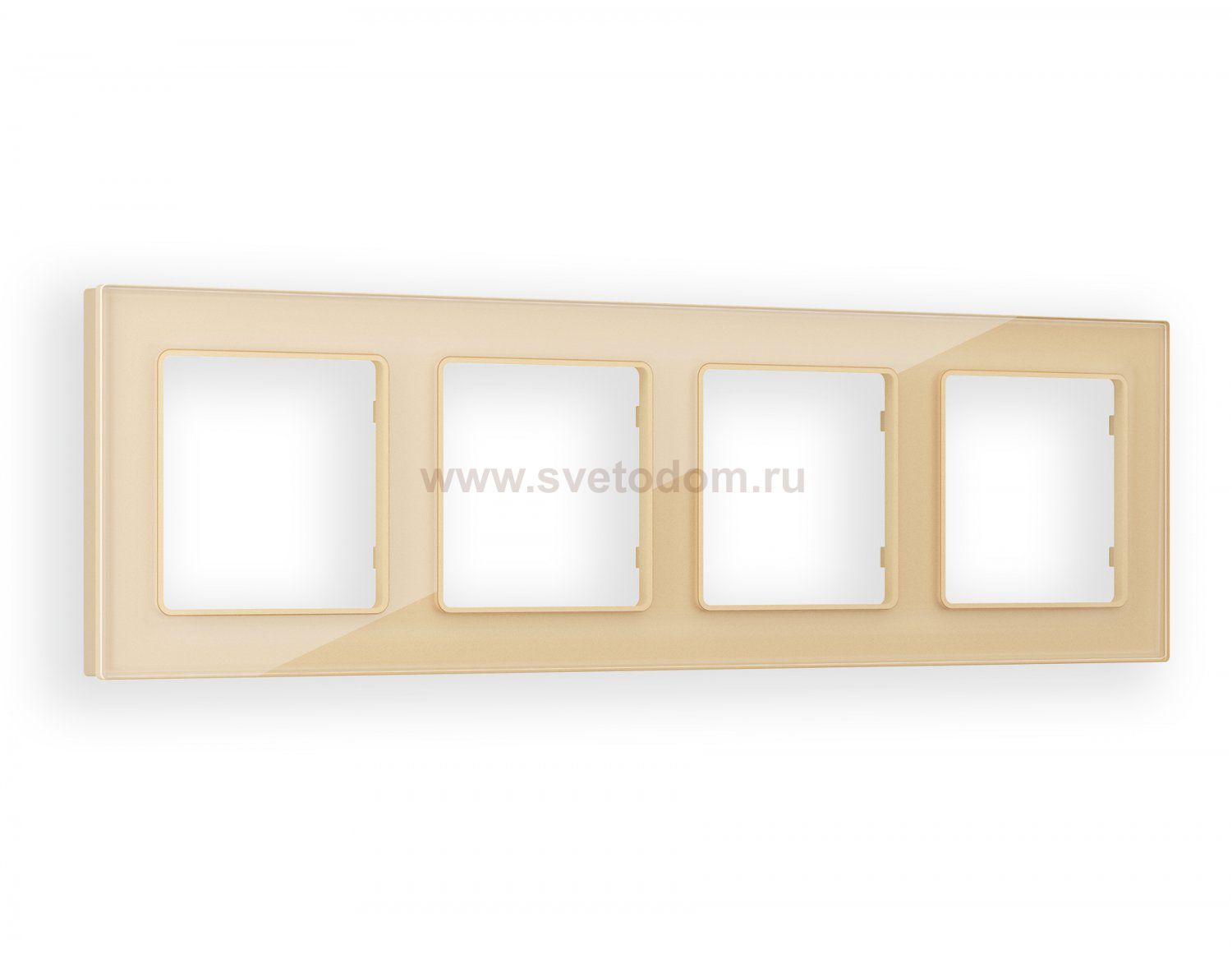 Рамка ALFA Platos (Шампань Стекло органическое) 4-ая AF330604 Ambrella Volt