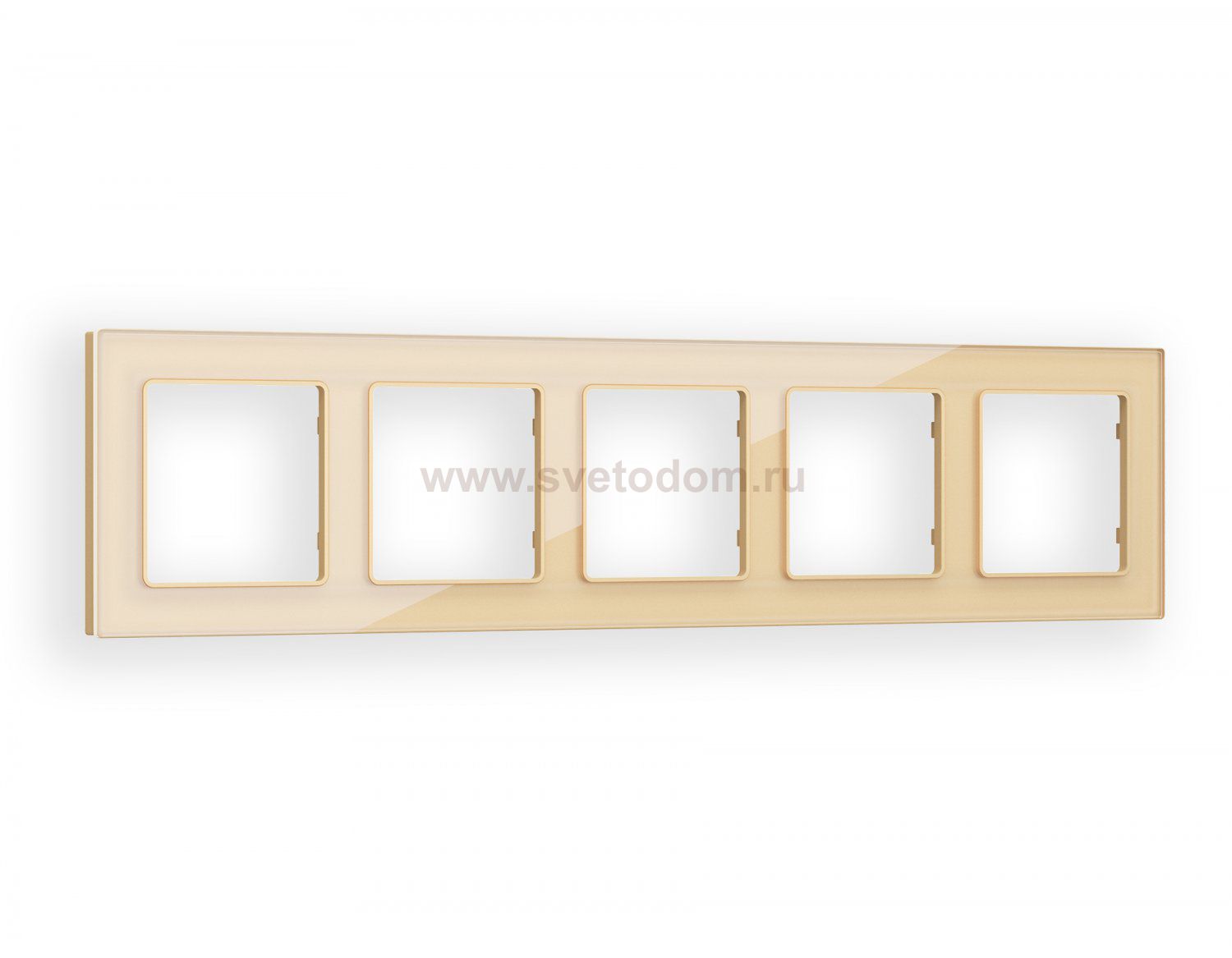 Рамка ALFA Platos (Шампань Стекло органическое) 5-ая AF330605 Ambrella Volt