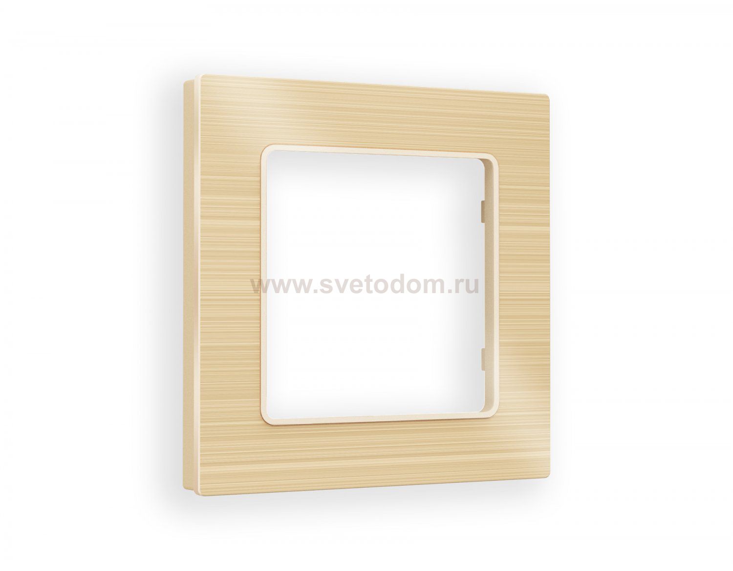 Рамка ALFA Platos (Шампань Металл шлифованный) 1-ая AF550301 Ambrella Volt