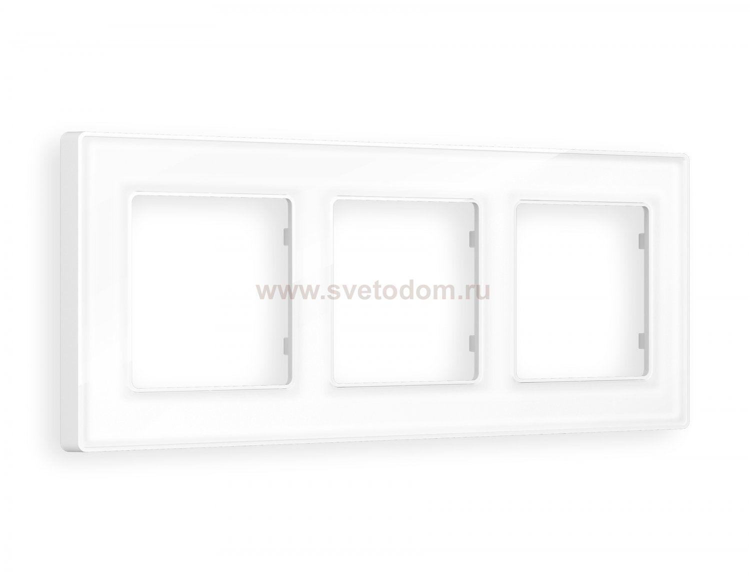 Рамка ALFA Arctic (Белый Стекло органическое) 3-ая AF580103 Ambrella Volt