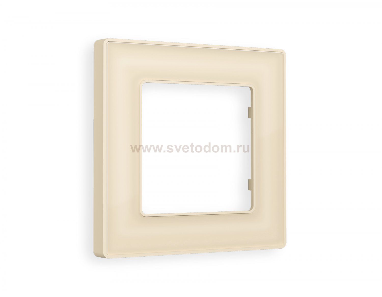 Рамка ALFA Arctic (Бежевый Стекло органическое) 1-ая AF580301 Ambrella Volt