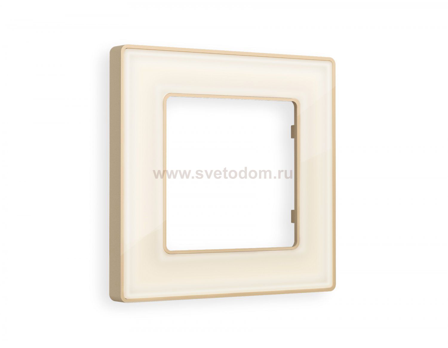 Рамка ALFA Arctic (Бежевый Стекло органическое/Шампань) 1-ая AF580341 Ambrella Volt