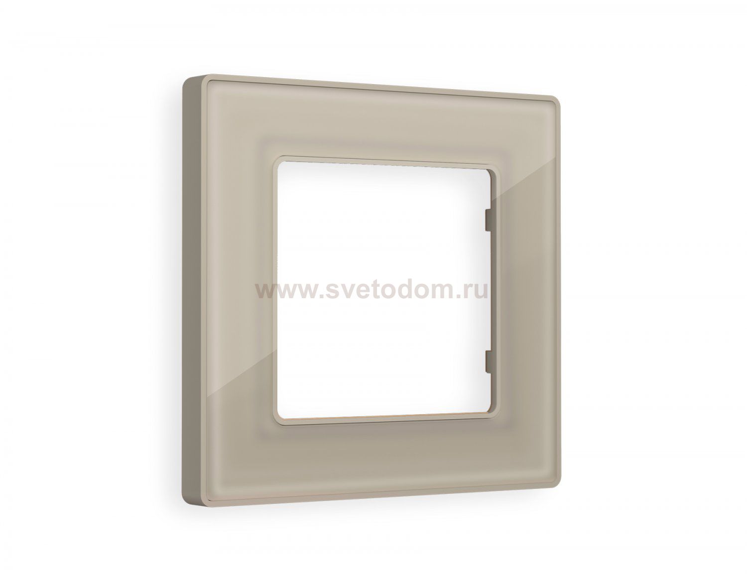 Рамка ALFA Arctic (Серо-бежевый Стекло органическое) 1-ая AF580361 Ambrella Volt