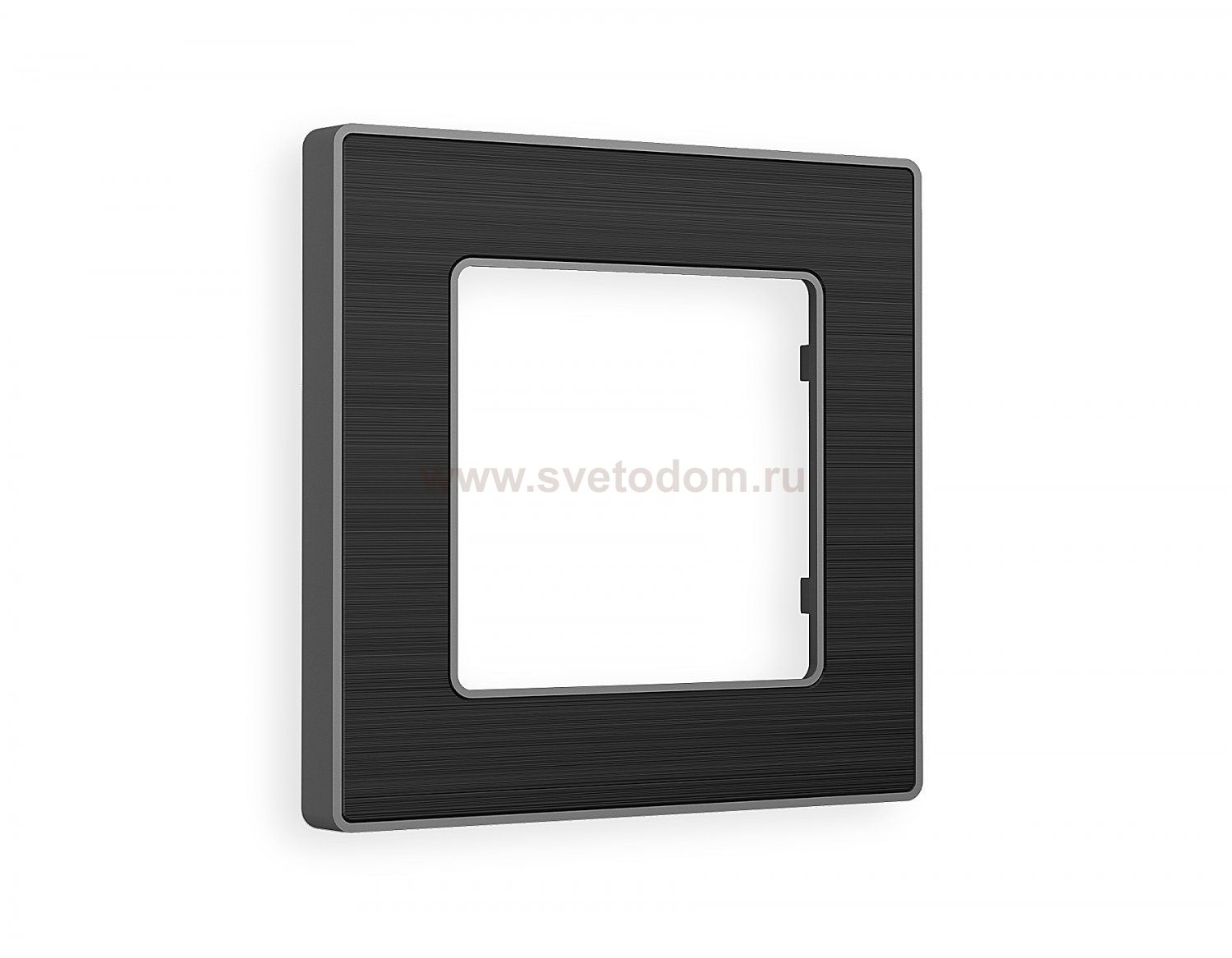 Рамка ALFA Arctic (Черный Стекло органическое/Сталь) 1-ая AF580531 Ambrella Volt