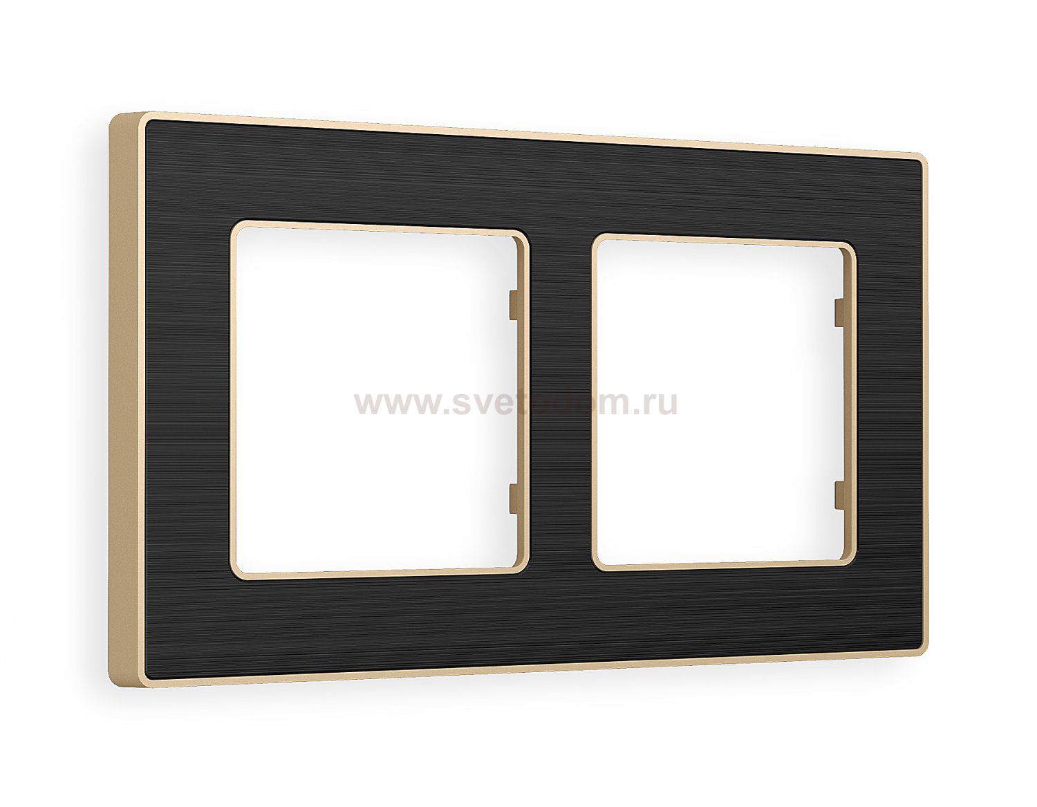 Рамка ALFA Arctic (Черный Стекло органическое/Шампань) 2-ая AF580542 Ambrella Volt