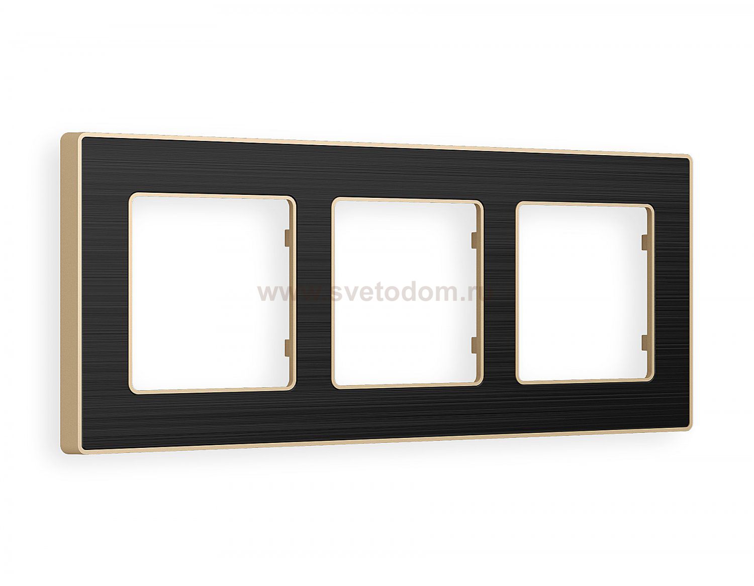 Рамка ALFA Arctic (Черный Стекло органическое/Шампань) 3-ая AF580543 Ambrella Volt