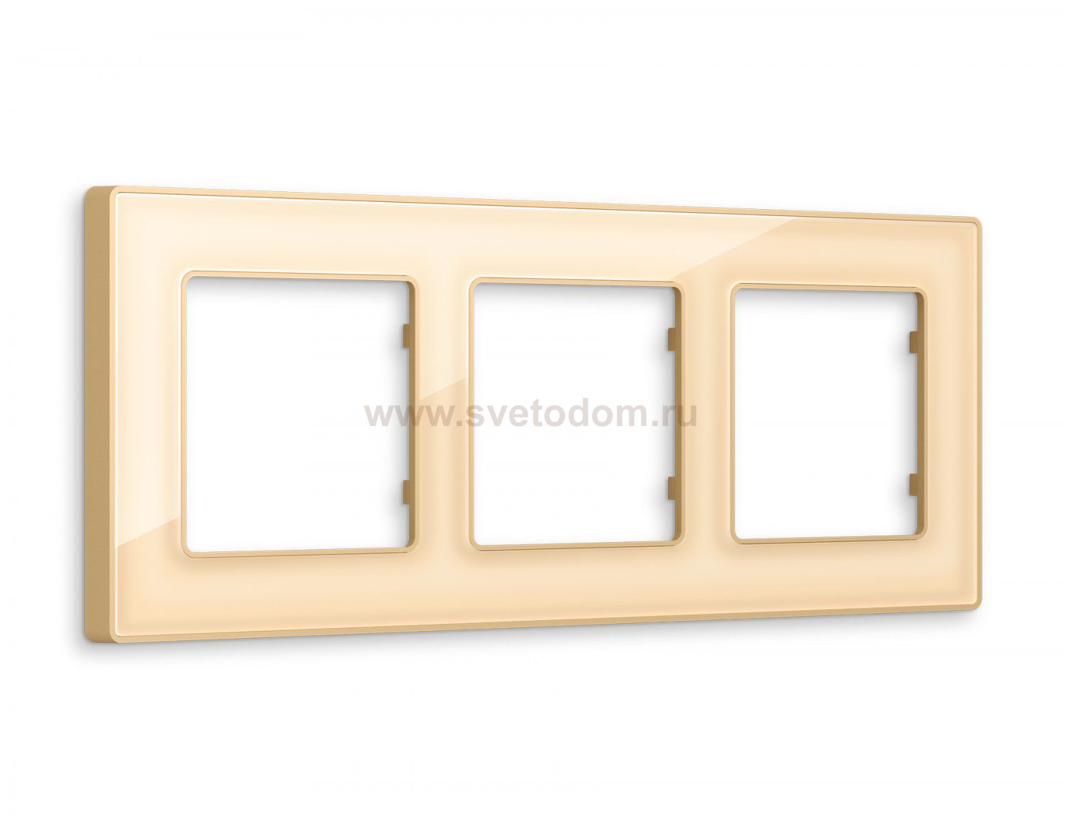 Рамка ALFA Arctic (Шампань Стекло органическое) 3-ая AF580603 Ambrella Volt