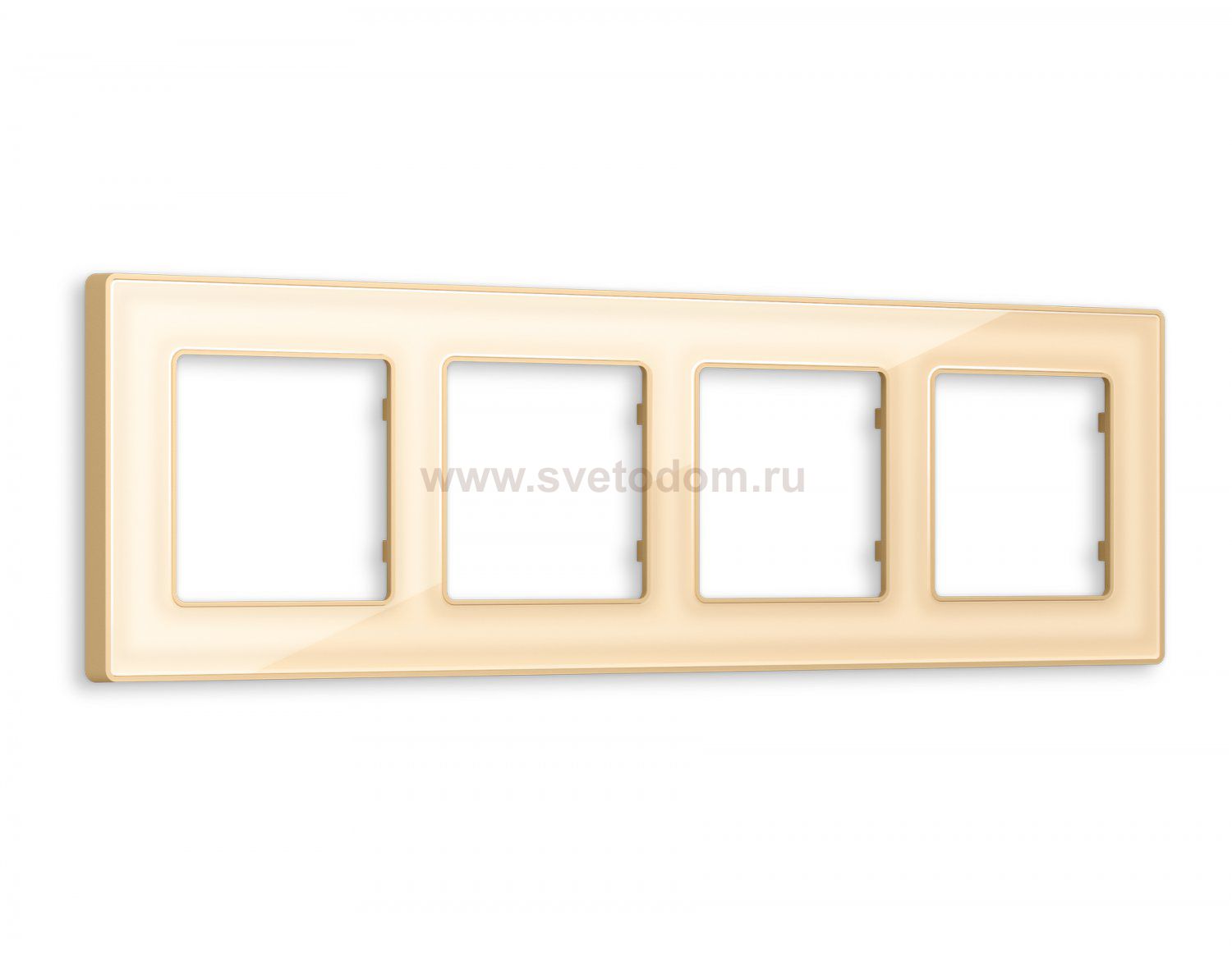 Рамка ALFA Arctic (Шампань Стекло органическое) 4-ая AF580604 Ambrella Volt