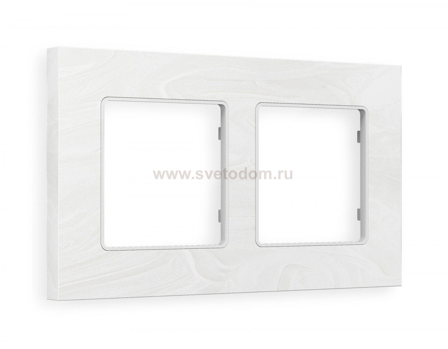 Рамка ALFA Grand (Белый мрамор) 2-ая AF930102 Ambrella Volt