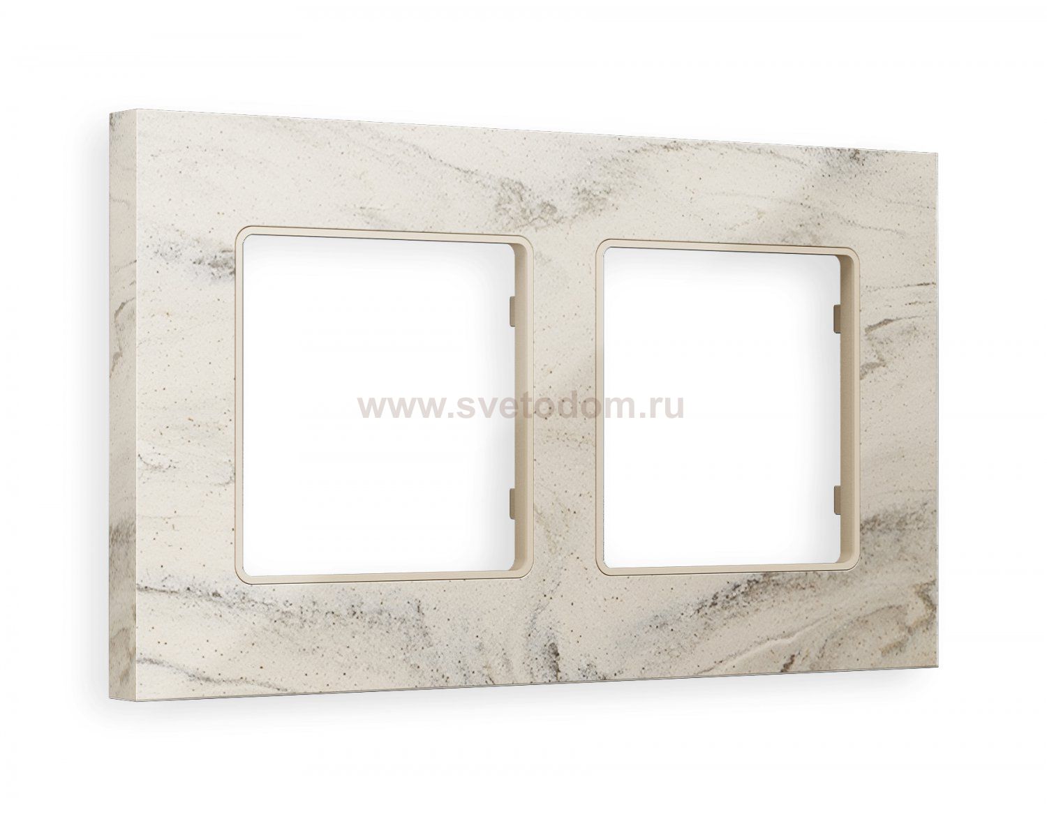 Рамка ALFA Grand (Серо-бежевый мрамор) 2-ая AF930602 Ambrella Volt