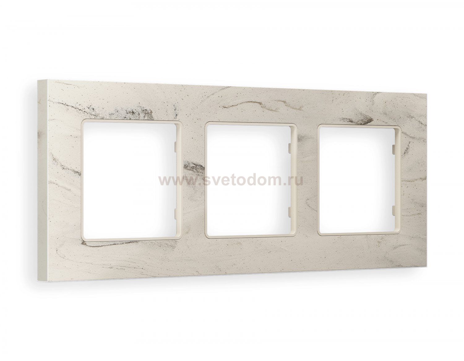 Рамка ALFA Grand (Серо-бежевый мрамор) 3-ая AF930603 Ambrella Volt