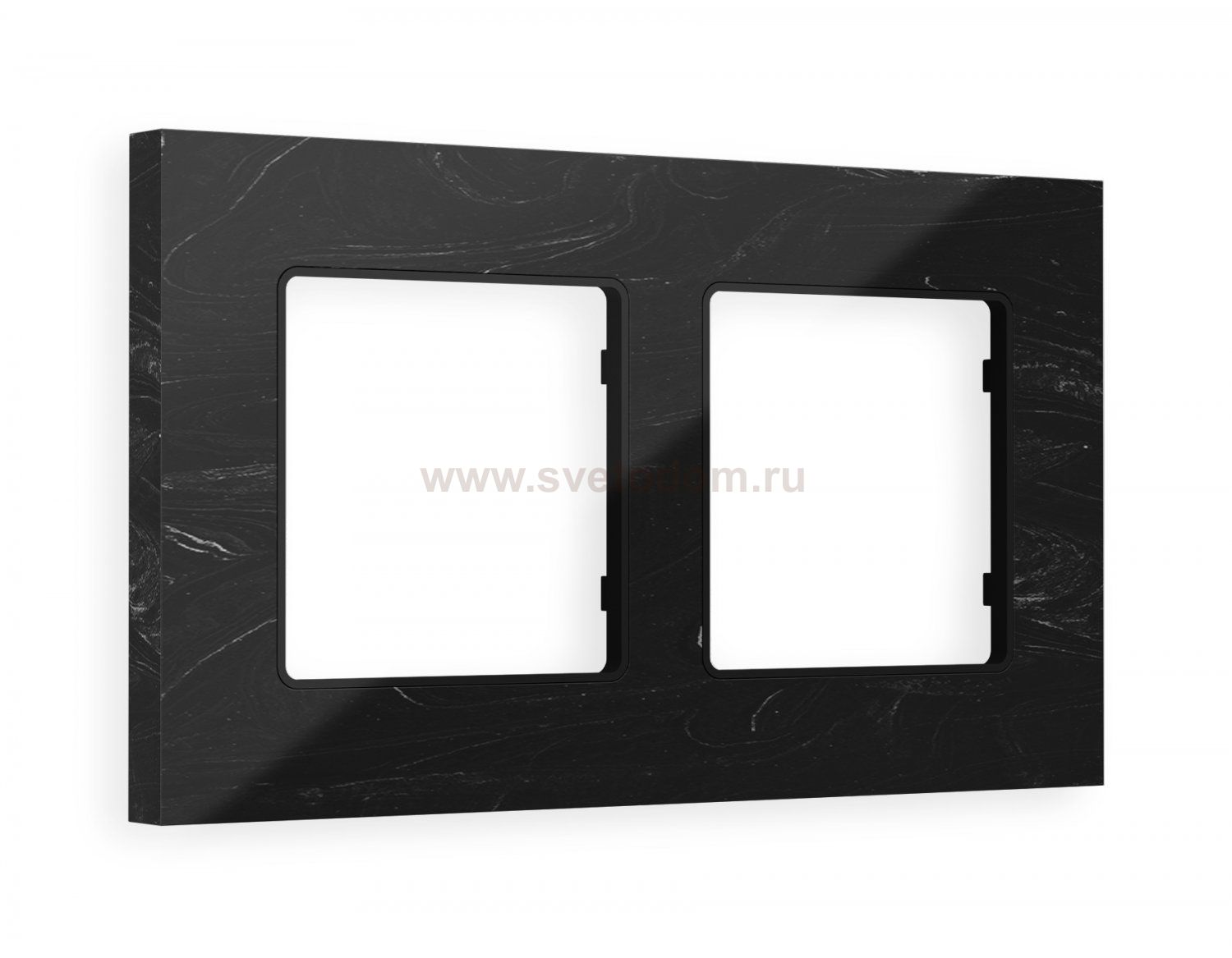 Рамка ALFA Grand (Черный мрамор) 2-ая AF930702 Ambrella Volt