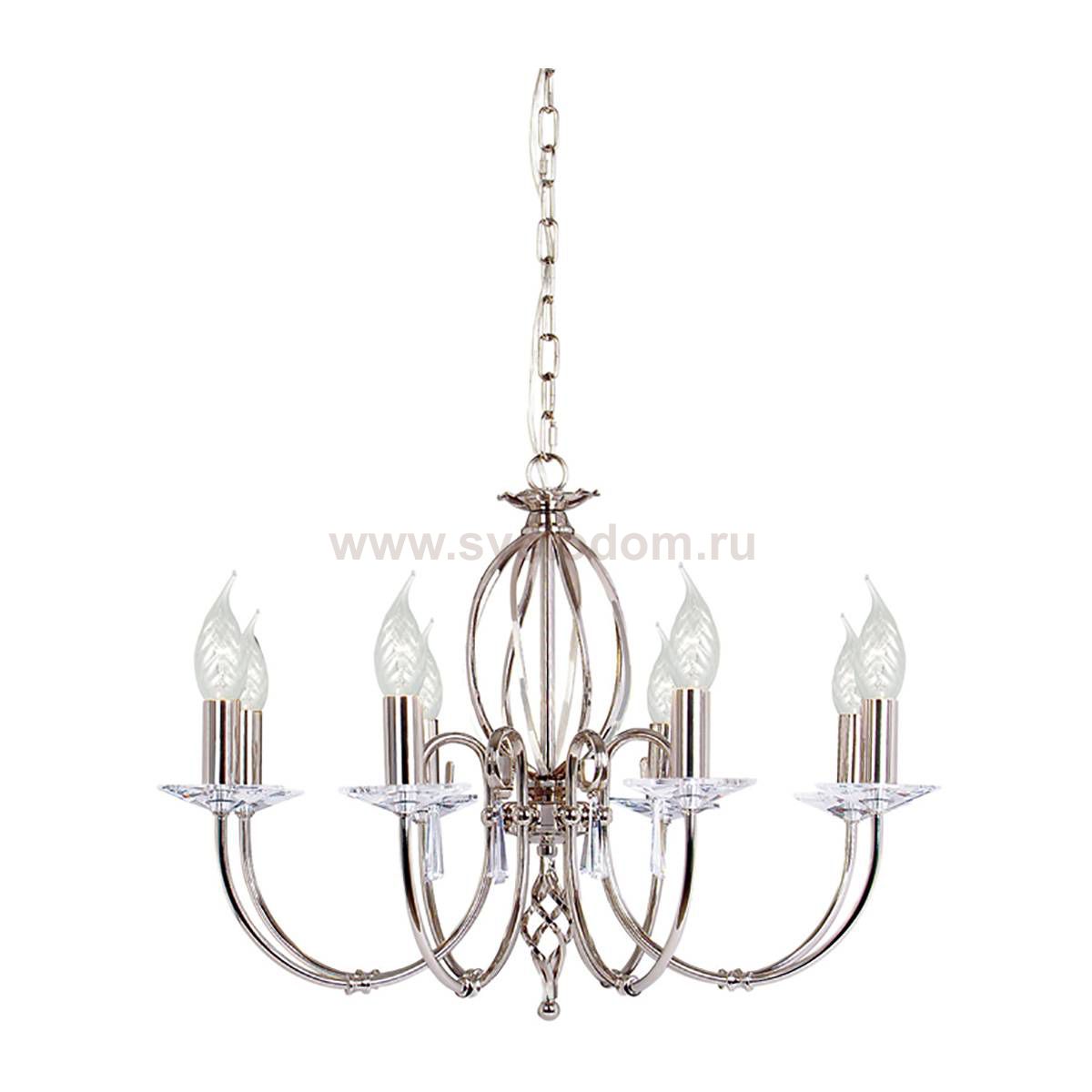 Люстра Natural concept AG8 POL NICKEL AEGEAN