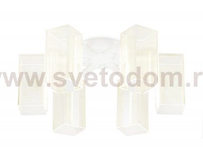 Люстра потолочная Ambrella AK4044/6 WH белый 96W D600*240 (ПДУ РАДИО 2.4) ACRYLICA