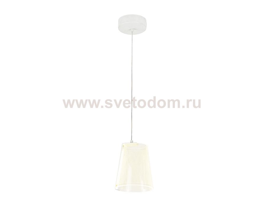 Люстра потолочная Ambrella AK4112 WH белый 19W D150*980 (Без ПДУ) ACRYLICA