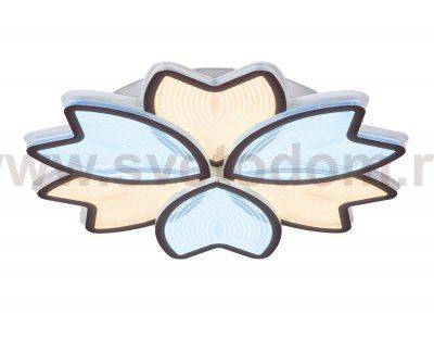 Люстра потолочная Ambrella AK4305/6 CF кофе 117W 510*500*80 (ПДУ РАДИО 2.4) ACRYLICA