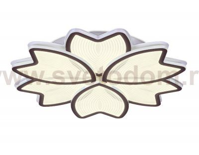 Люстра потолочная Ambrella AK4305/6 CF кофе 117W 510*500*80 (ПДУ РАДИО 2.4) ACRYLICA