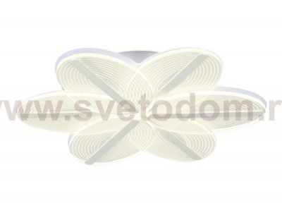 Люстра потолочная Ambrella AK4309/6 WH белый 85W 520*470*80 (ПДУ РАДИО 2.4) ACRYLICA