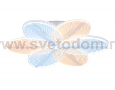 Люстра потолочная Ambrella AK4309/6 WH белый 85W 520*470*80 (ПДУ РАДИО 2.4) ACRYLICA