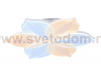 Люстра потолочная Ambrella AK4315/6 WH белый 85W 520*450*80 (ПДУ РАДИО 2.4) ACRYLICA