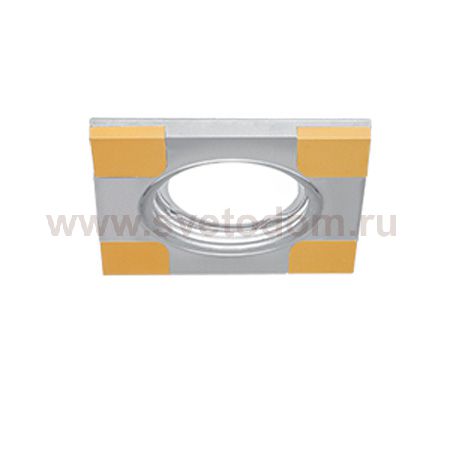 Светильник Gauss Aluminium AL009 Квадрат. Хром/Золото, Gu5.3