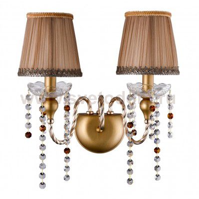 Светильник настенный бра Crystal lux ALEGRIA AP2 GOLD-BROWN 1041/402