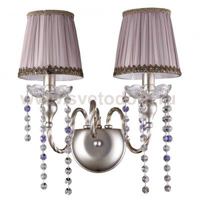 Светильник бра Crystal Lux ALEGRIA AP2 SILVER-BROWN (1040/402)
