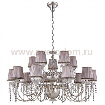 Люстра Crystal lux ALEGRIA SP10+5 SILVER-BROWN 1040/315